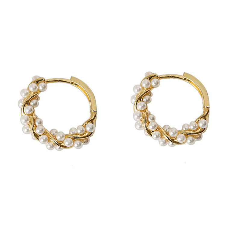 Luxury Pearl Drop Earrings – Elegant Women’s Summer Statement Jewelry
