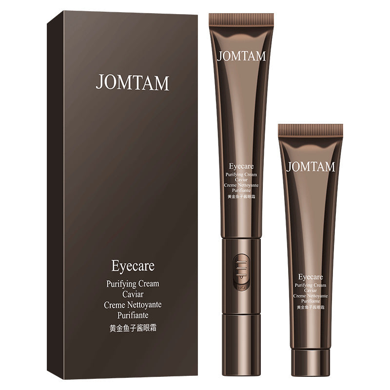 JOMTAM Firming Eye Cream – Reduce Puffiness & Dark Circles with Cooling Roller Applicator