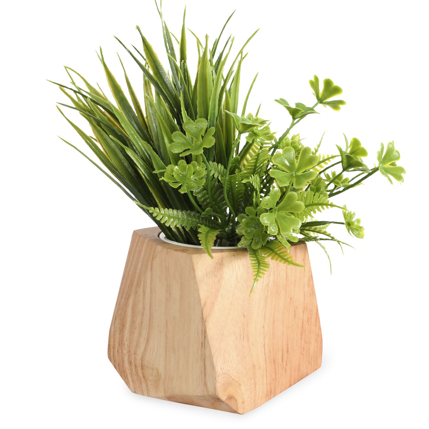 Rustic Wooden Flowerpot – Handcrafted Planter for Home & Garden Decoration