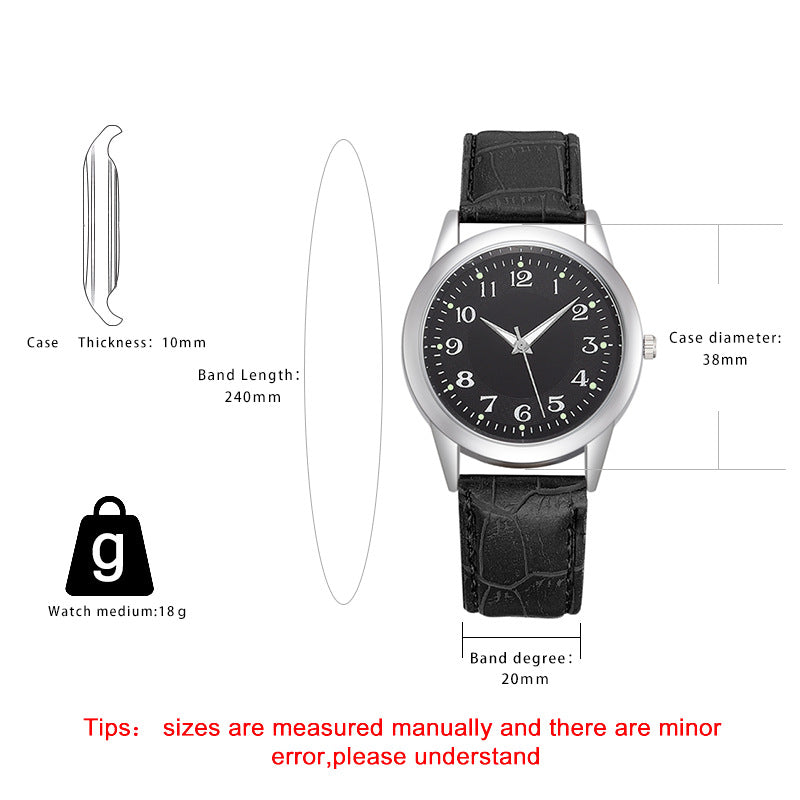 Men's Business Quartz Watch with Roman Numerals – Classic Analog Wristwatch