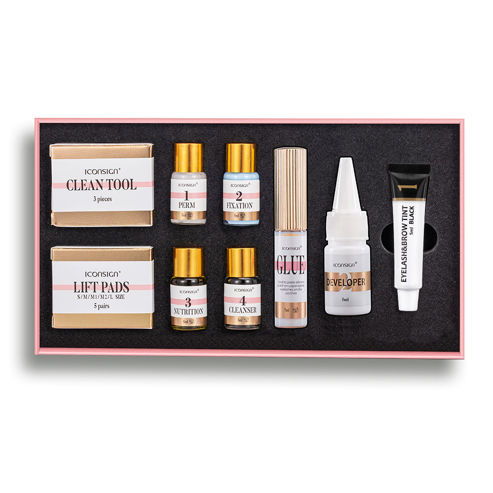 ICONSIGN 2-in-1 Lash Lift & Eyebrow Tint Kit – Professional Eyelash Perm & Brow Lamination Set