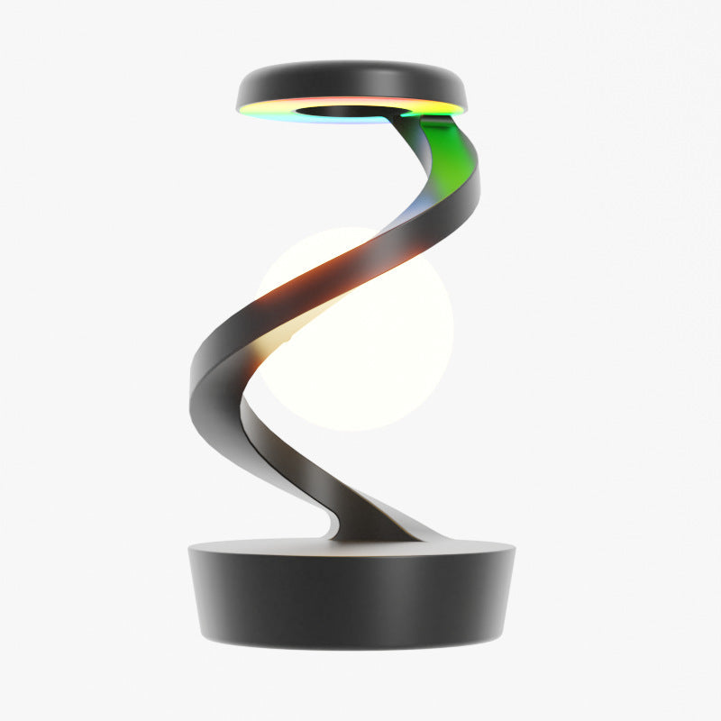 Rotating Moon Desk Lamp with Wireless Phone Charging – Touch Sensor Night Light & Modern Home Decor