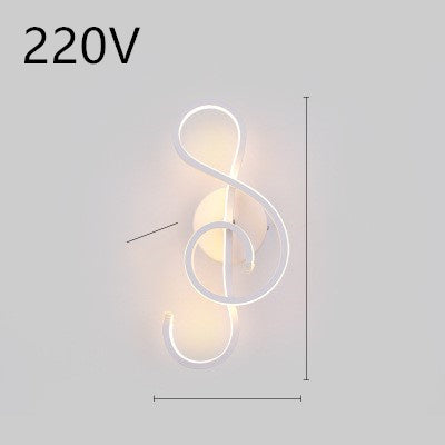 Nordic Minimalist LED Wall Lamp – Modern Iron Bedside Light Fixture for Bedroom & Living Room