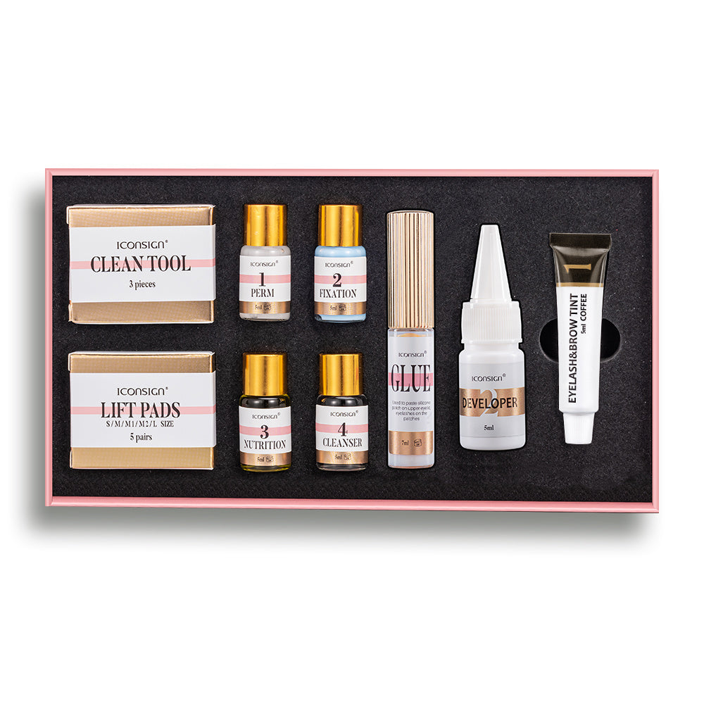 ICONSIGN 2-in-1 Lash Lift & Eyebrow Tint Kit – Professional Eyelash Perm & Brow Lamination Set