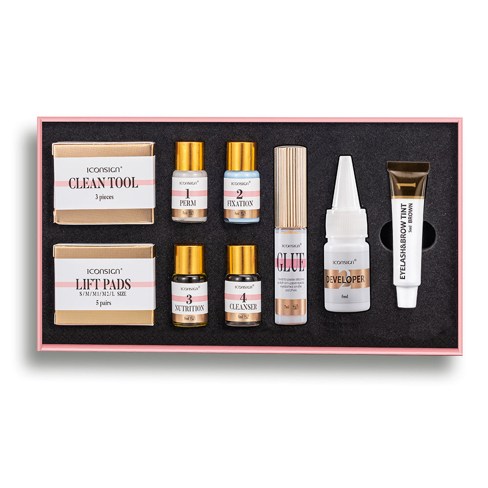 ICONSIGN 2-in-1 Lash Lift & Eyebrow Tint Kit – Professional Eyelash Perm & Brow Lamination Set