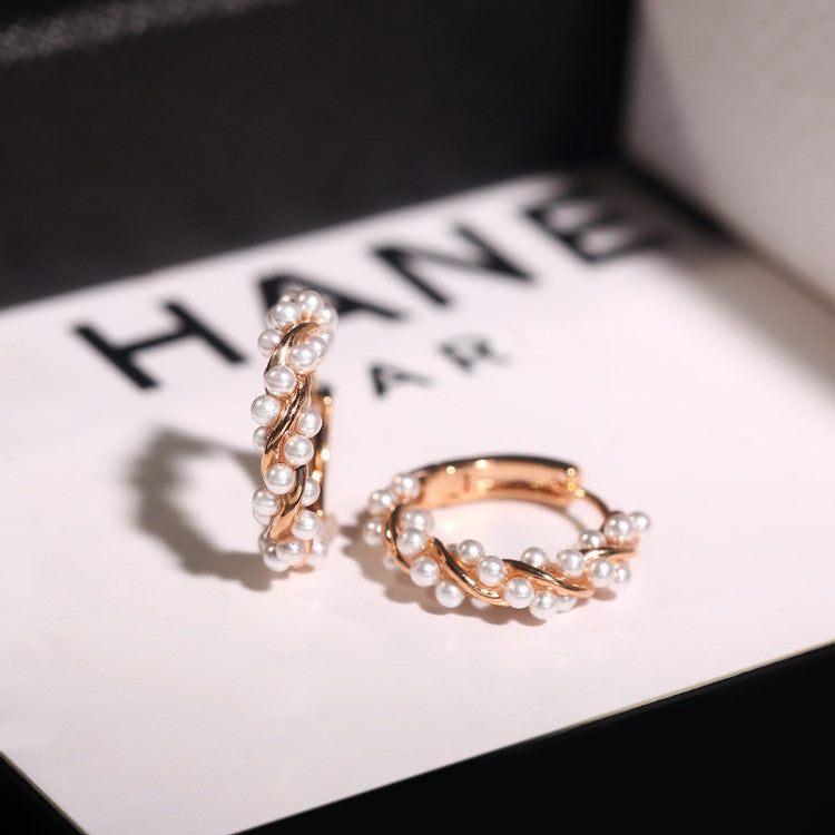 Luxury Pearl Drop Earrings – Elegant Women’s Summer Statement Jewelry