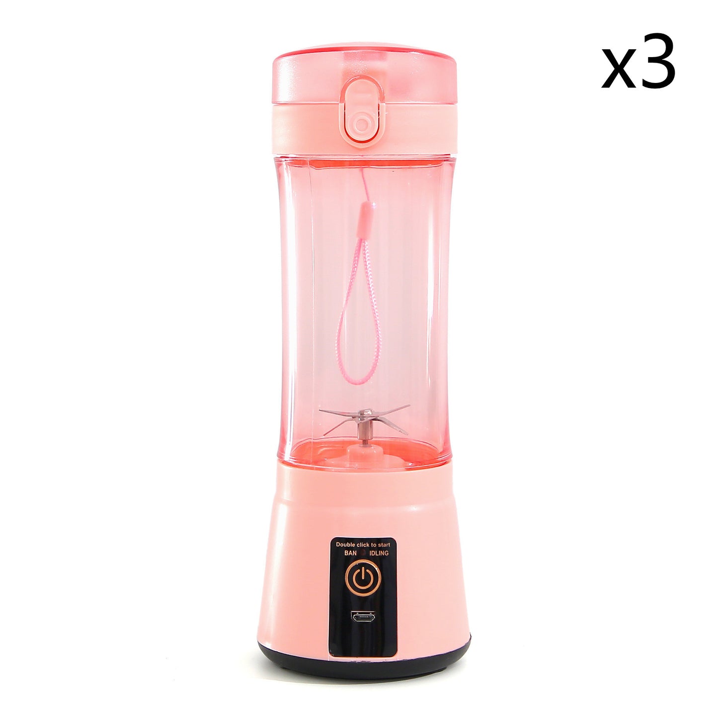 Portable Electric Fruit Juicer – USB Rechargeable Mini Smoothie Blender