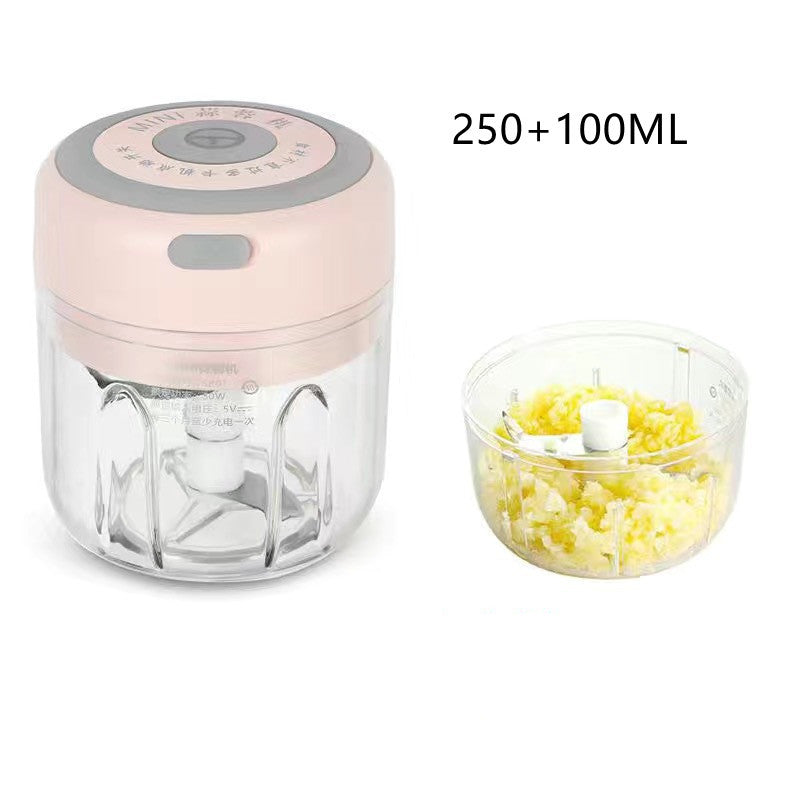 Mini Electric Garlic Chopper – USB Rechargeable Food Processor for Garlic, Ginger, and Vegetables