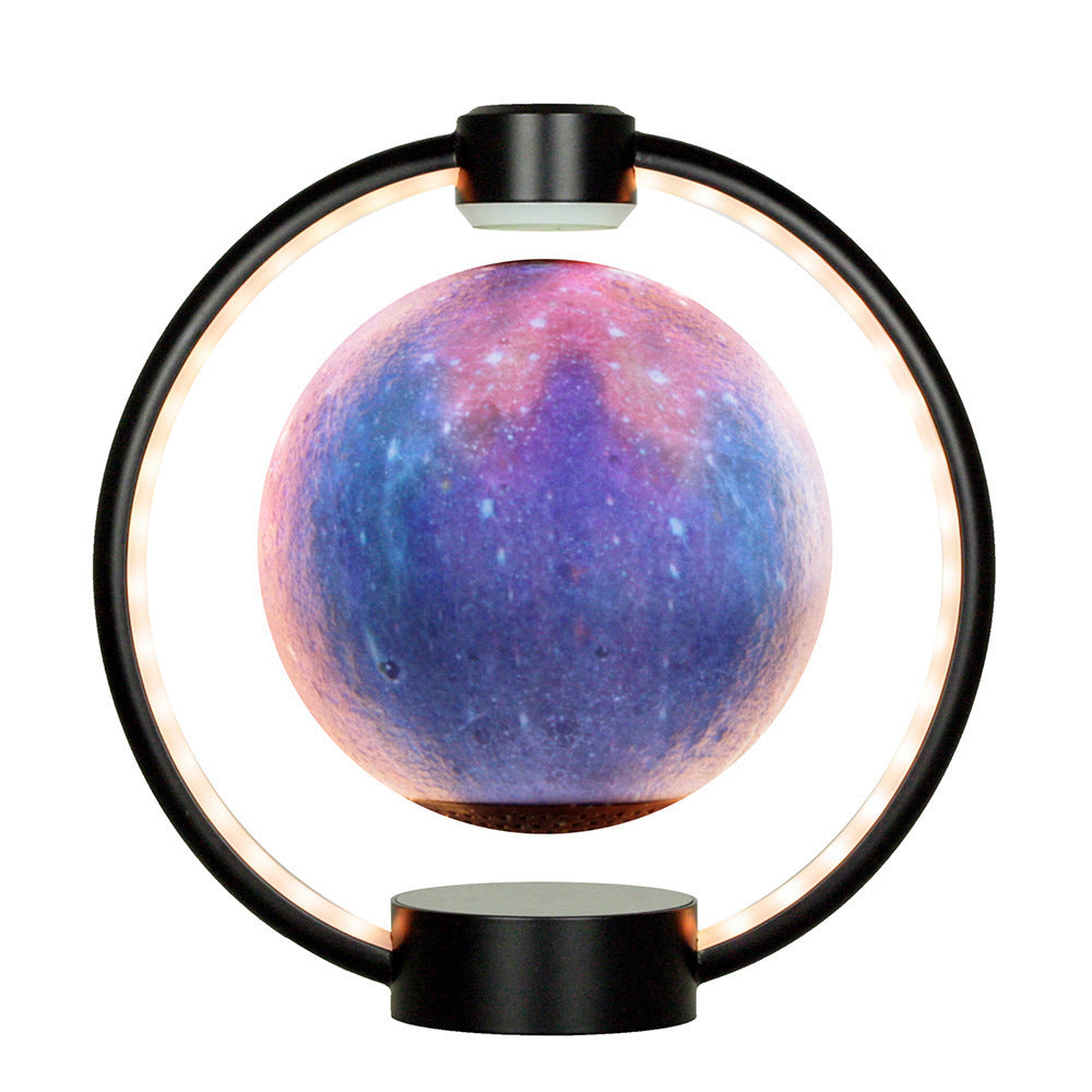Maglev Moon Light Bluetooth Speaker – 3D Stereo Sound with DIY Colorful Glare – Levitating Moon Lamp
