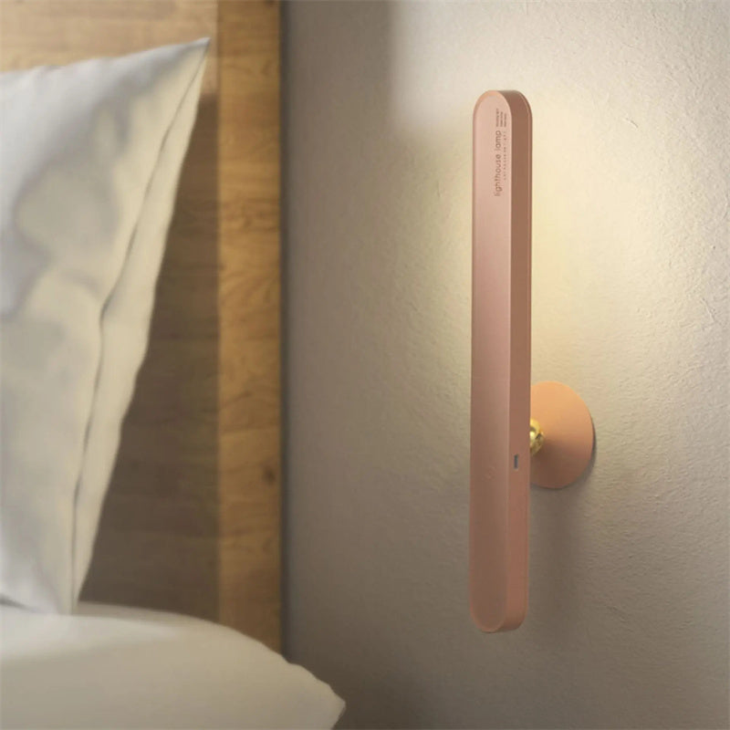 Magnetic Geometric LED Desk Lamp – Wireless Rechargeable Night Light with Touch Control & Wall Mount