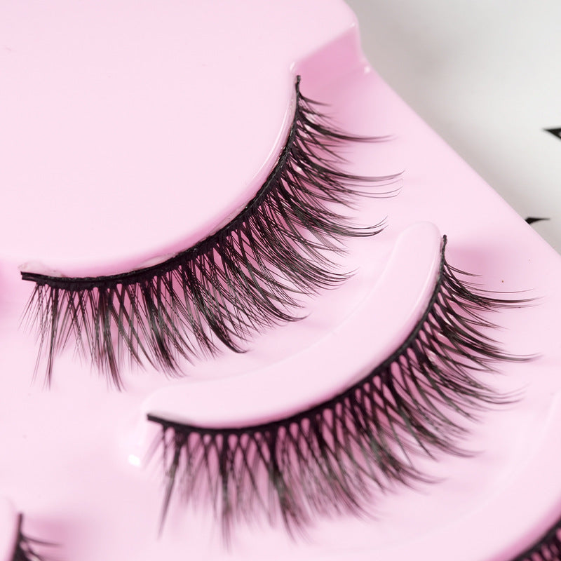 5 Pairs Manga-Inspired False Eyelashes – Natural Wispy Korean Anime Cosplay Lashes