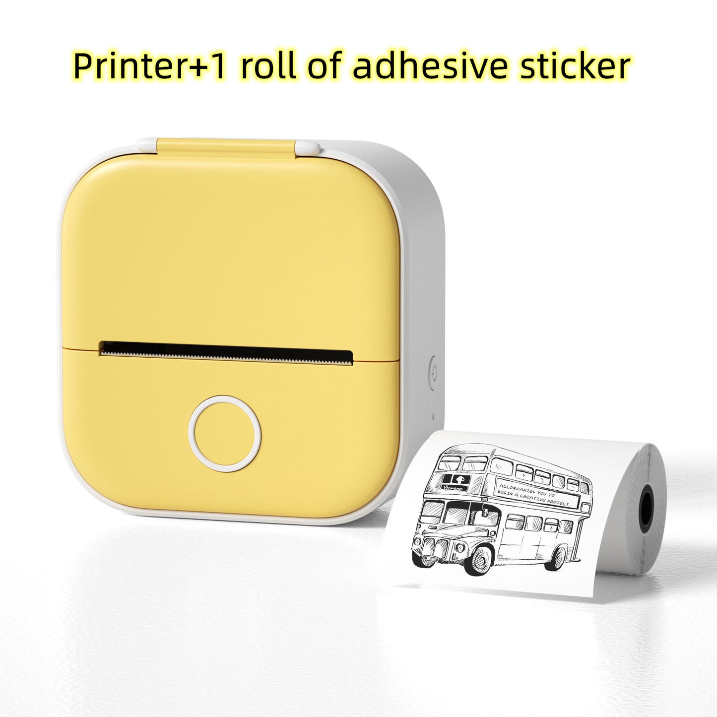 Portable Mini Thermal Label Printer – Bluetooth Sticker Maker & Photo Printer for Home, School & Office Use