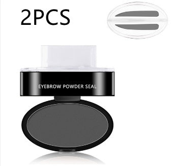 Eyebrow Stamp & Stencil Kit – Waterproof Brow Powder with 10 Reusable Stencils for Effortless, Natural-Looking Brows