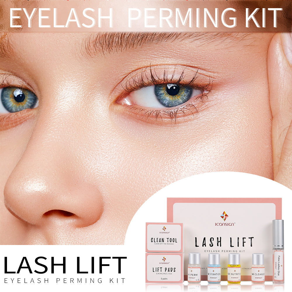 ICONSIGN Lash Lift Kit – Professional Eyelash Perming Set for Long-Lasting Curl | Salon & Home Use