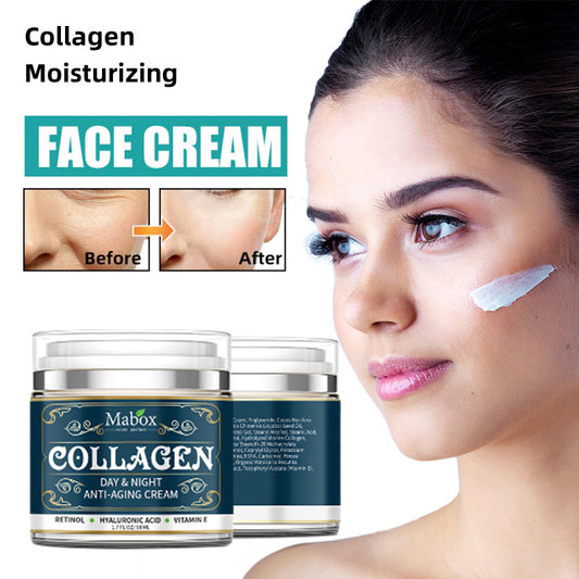 Collagen Moisturizing Facial Cream – Anti-Aging & Wrinkle-Reducing Day & Night Hydrating Cream