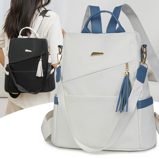 Women's Oxford Cloth Anti-Theft Backpack Casual Double Shoulder Schoolbag