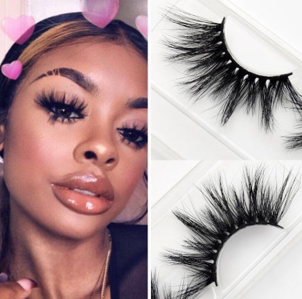3D Mink Hair False Eyelashes – Natural, Thick & Fluffy Handmade Lashes