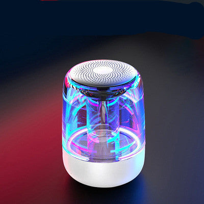 Portable Bluetooth Speaker with LED Lights - Wireless Speaker with Powerful Bass and Radio