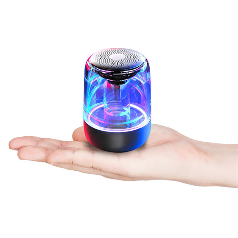 Portable Bluetooth Speaker with LED Lights - Wireless Speaker with Powerful Bass and Radio
