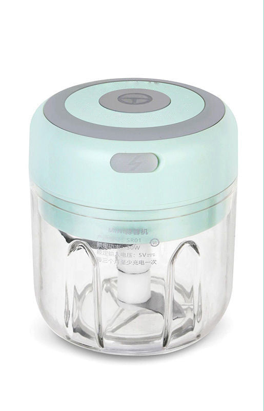 Mini Electric Garlic Chopper – USB Rechargeable Food Processor for Garlic, Ginger, and Vegetables
