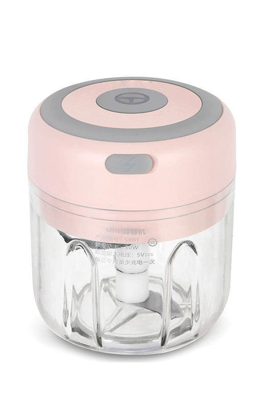 Mini Electric Garlic Chopper – USB Rechargeable Food Processor for Garlic, Ginger, and Vegetables