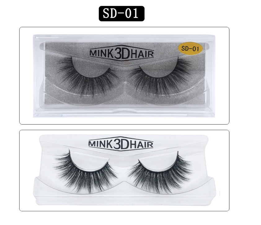 3D Exaggerated Mink Eyelashes – 25mm Bold & Fluffy Glam Lashes