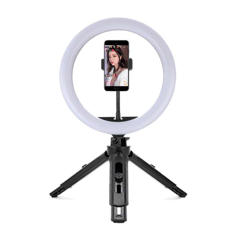Portable Ring Selfie Light with Adjustable Brightness – Clip-On LED Fill Light for Smartphones