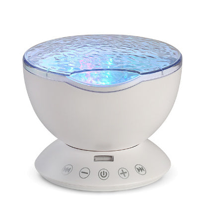 Ocean Wave Projector LED Night Light with Remote Control – TF Card Music Player & Speaker – Aurora Projection Lamp