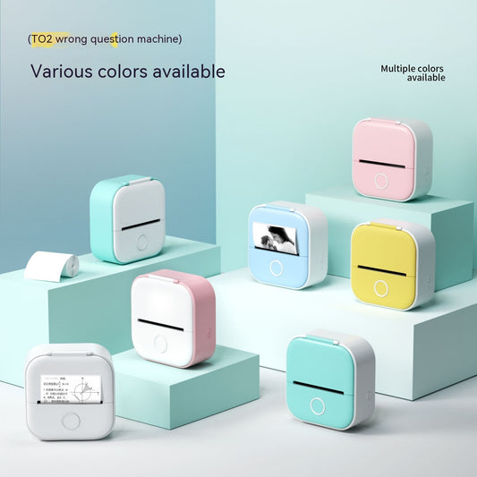 Portable Mini Thermal Label Printer – Bluetooth Sticker Maker & Photo Printer for Home, School & Office Use