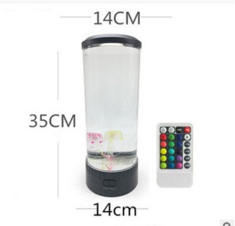LED Jellyfish Aquarium Lamp Night Light – USB-Powered Color-Changing Mood Light with Realistic Motion
