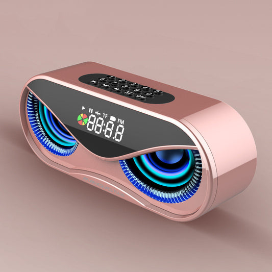 Colorful Lights Bluetooth Speaker with Dual Speakers and Digital Controls – Portable Wireless Speaker with LED Lights