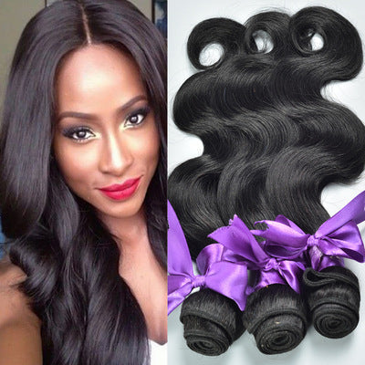 Natural Jet Black Body Wave Human Hair Bundles – 100% Virgin Hair Extensions for Weaving & Styling