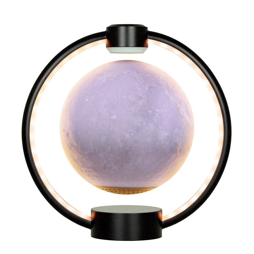 Maglev Moon Light Bluetooth Speaker – 3D Stereo Sound with DIY Colorful Glare – Levitating Moon Lamp