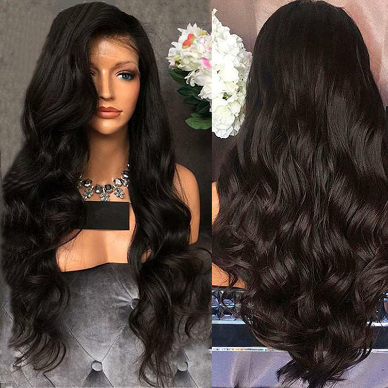 Glamorous Big Wave Long Curly Wig – Mid-Parted Heat-Resistant Synthetic Hair