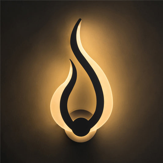Modern LED Wall Light – Anti-Glare Corridor & Stairway Fixture with Acrylic Shade