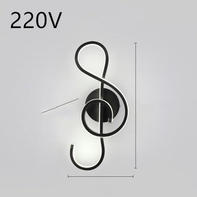 Nordic Minimalist LED Wall Lamp – Modern Iron Bedside Light Fixture for Bedroom & Living Room