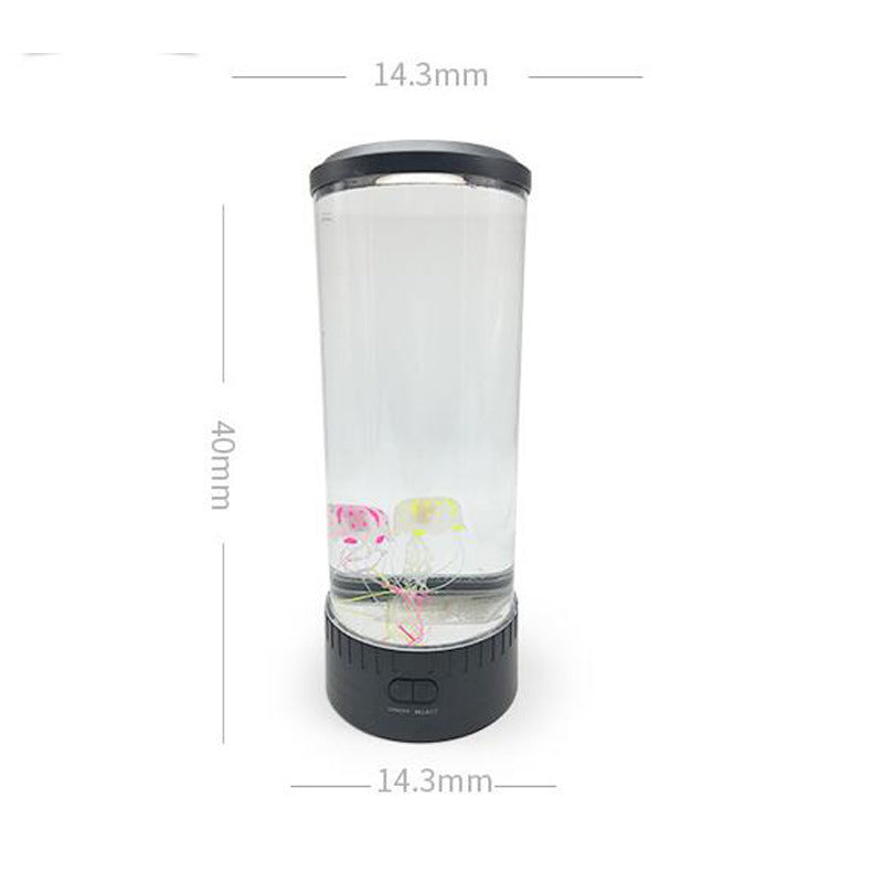 LED Jellyfish Aquarium Lamp Night Light – USB-Powered Color-Changing Mood Light with Realistic Motion