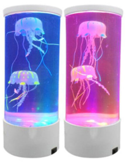 LED Jellyfish Aquarium Lamp Night Light – USB-Powered Color-Changing Mood Light with Realistic Motion