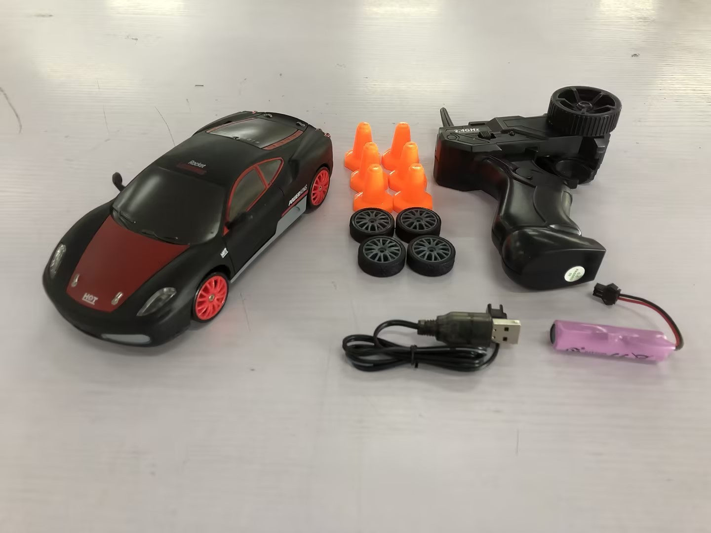2.4GHz 4WD RC Drift Car – 1:24 Scale Remote Control GTR AE86 Model with LED Lights