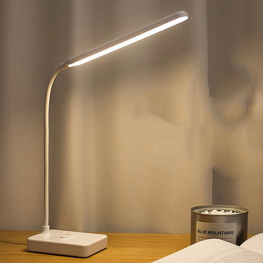 Modern LED Eye-Care Desk Lamp – Touch-Controlled, USB-Powered Reading Light for Home & Office