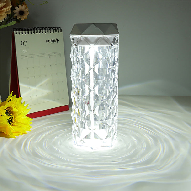 Crystal Lamp Air Humidifier – Color-Changing Night Light with Cool Mist & LED Atmosphere
