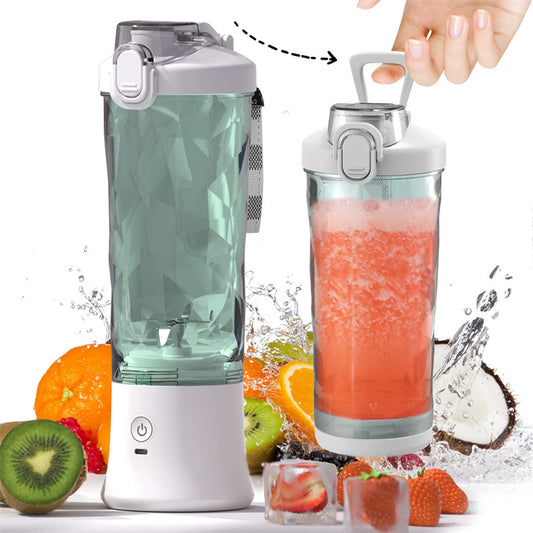 Portable 6-Blade Mini Blender – USB Rechargeable Personal Juicer for Smoothies & Shakes