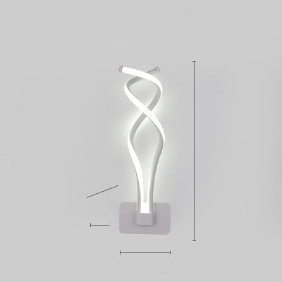 Nordic Minimalist LED Wall Lamp – Modern Iron Bedside Light Fixture for Bedroom & Living Room