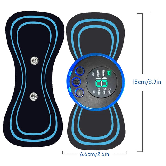 8 Modes Rechargeable Neck Massager with Remote Control EMS Low Frequency Pulse Massager For Muscle Relaxation Relief The Pain