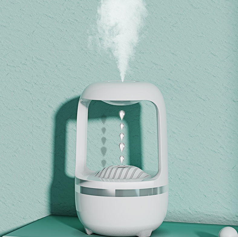 Anti-Gravity Water Drop Humidifier & Aromatherapy Diffuser – 500ml Ultrasonic Cool Mist for Home & Office