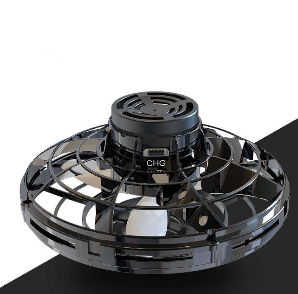 Mini UFO Flying Spinner Drone – LED Gyro Helicopter Toy for Kids & Adults | Rechargeable Hand-Controlled Boomerang