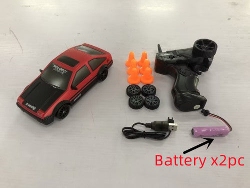 2.4GHz 4WD RC Drift Car – 1:24 Scale Remote Control GTR AE86 Model with LED Lights