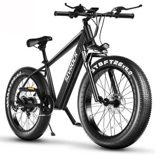 Professional 1000W Fat Tire Electric Mountain Bike – 26" x 4.0" Tires, 48V 15Ah Battery, UL & GCC Certified