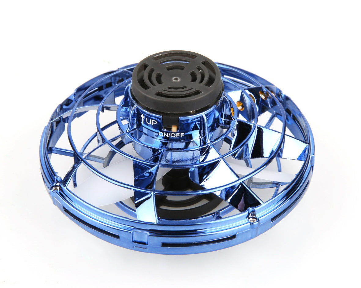 Mini UFO Flying Spinner Drone – LED Gyro Helicopter Toy for Kids & Adults | Rechargeable Hand-Controlled Boomerang