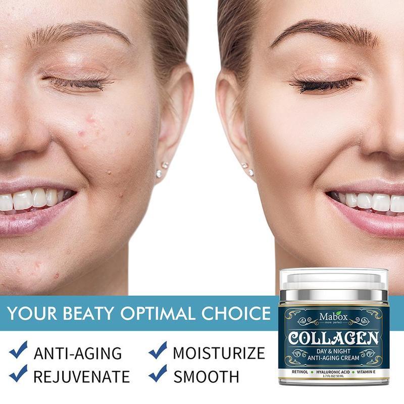 Collagen Moisturizing Facial Cream – Anti-Aging & Wrinkle-Reducing Day & Night Hydrating Cream